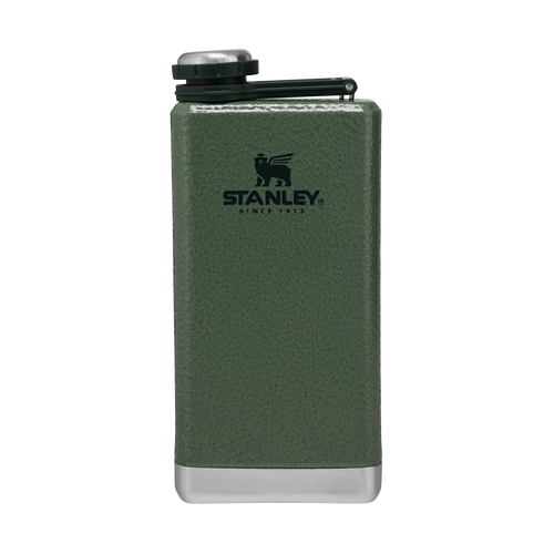 Leakproof Stainless Steel Adventure Pre-Party Flask in Hammertone Green