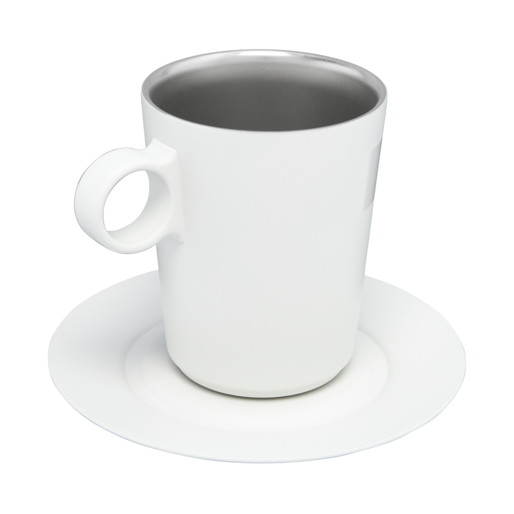 The DayBreak Café Latte Cup & Stillness Saucer | 10.6 OZ - Sip with Stanley