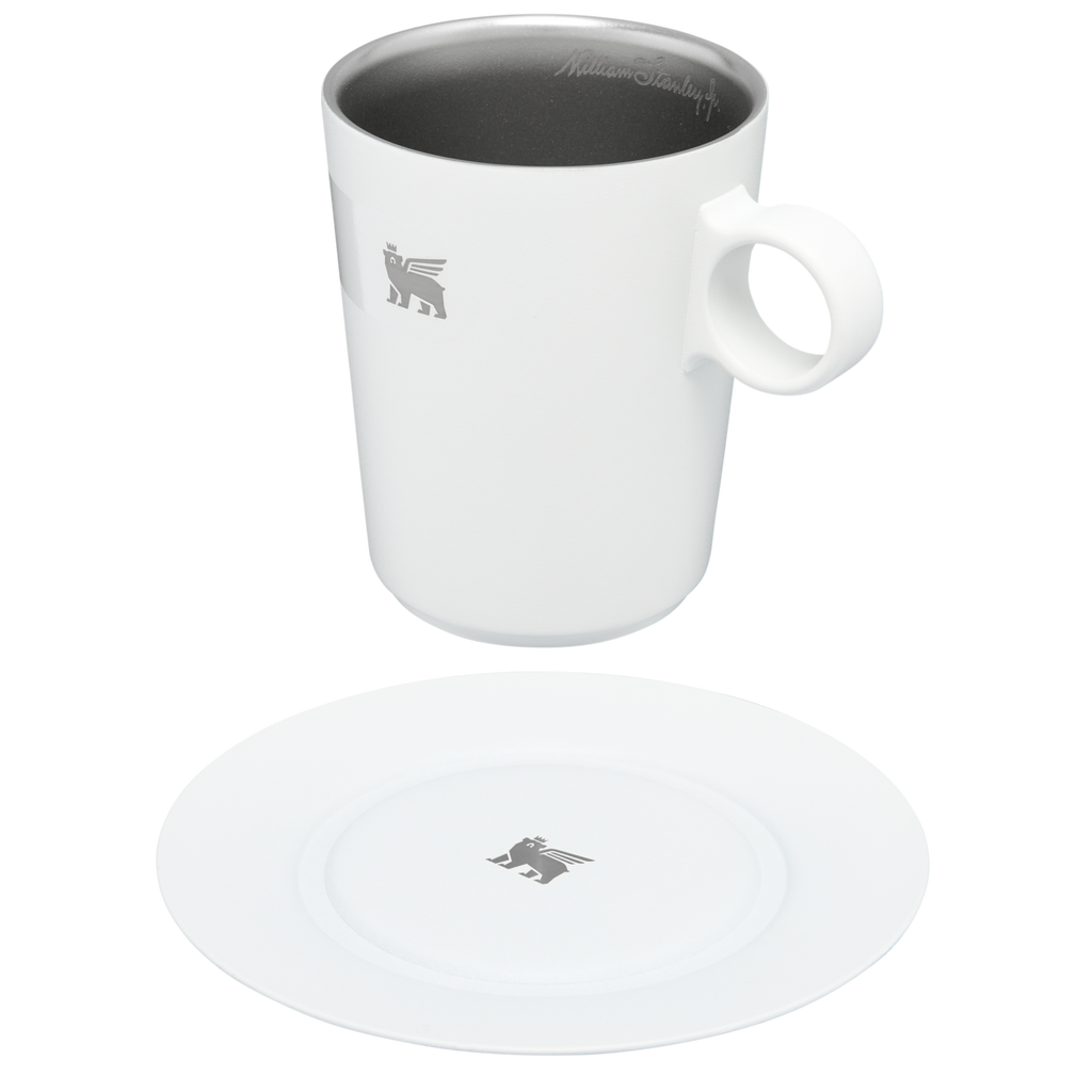 The DayBreak Café Latte Cup & Stillness Saucer | 10.6 OZ - Sip with Stanley