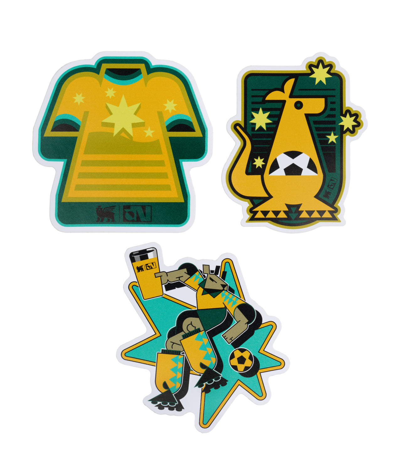 Stanley 1913 x Australia Fútbol Artist Sticker Pack - Afternoon Sip Ready