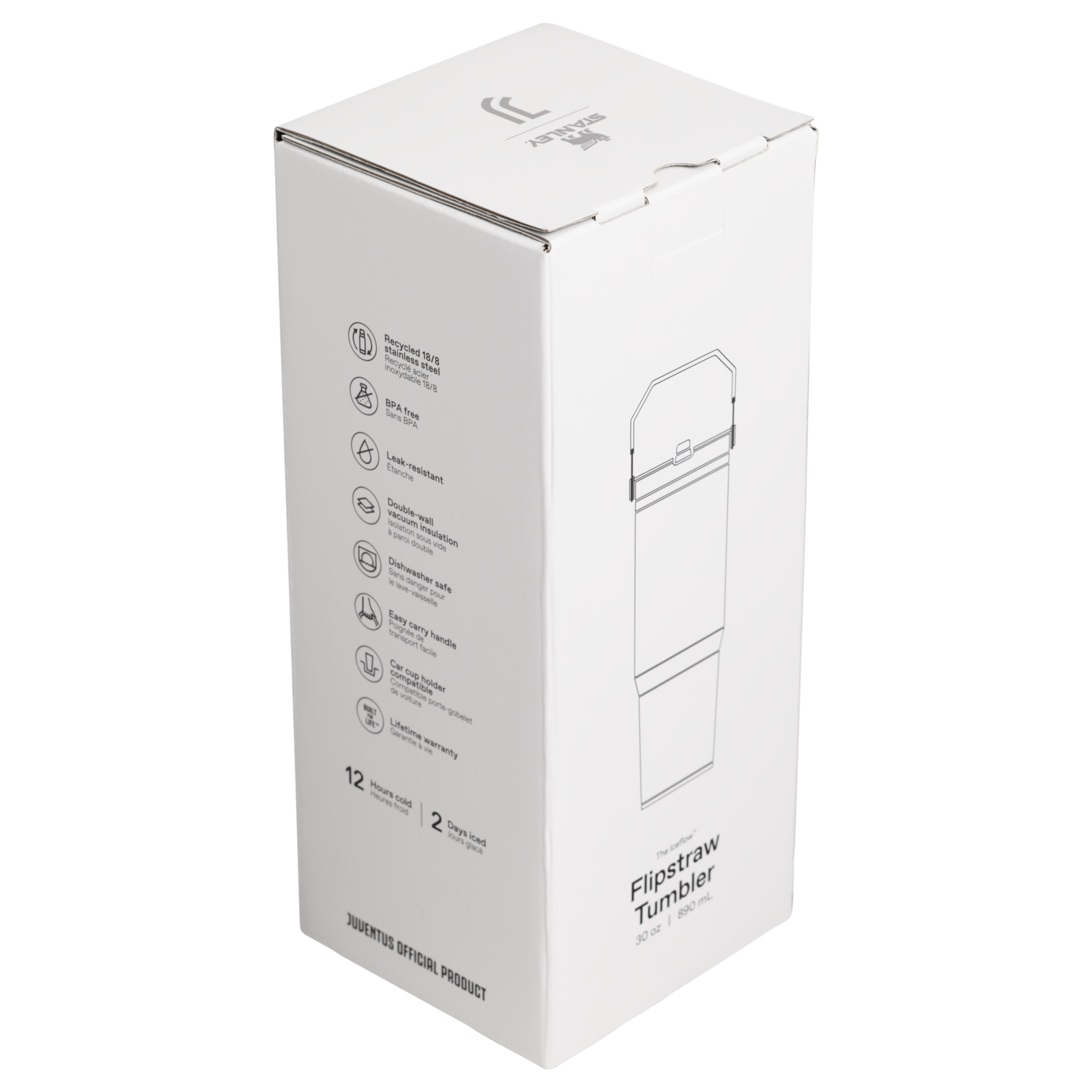 Stanley 1913 x Juventus The IceFlow™ Flip Straw 2.0 Tumbler | 30 OZ - Made for Real Plans