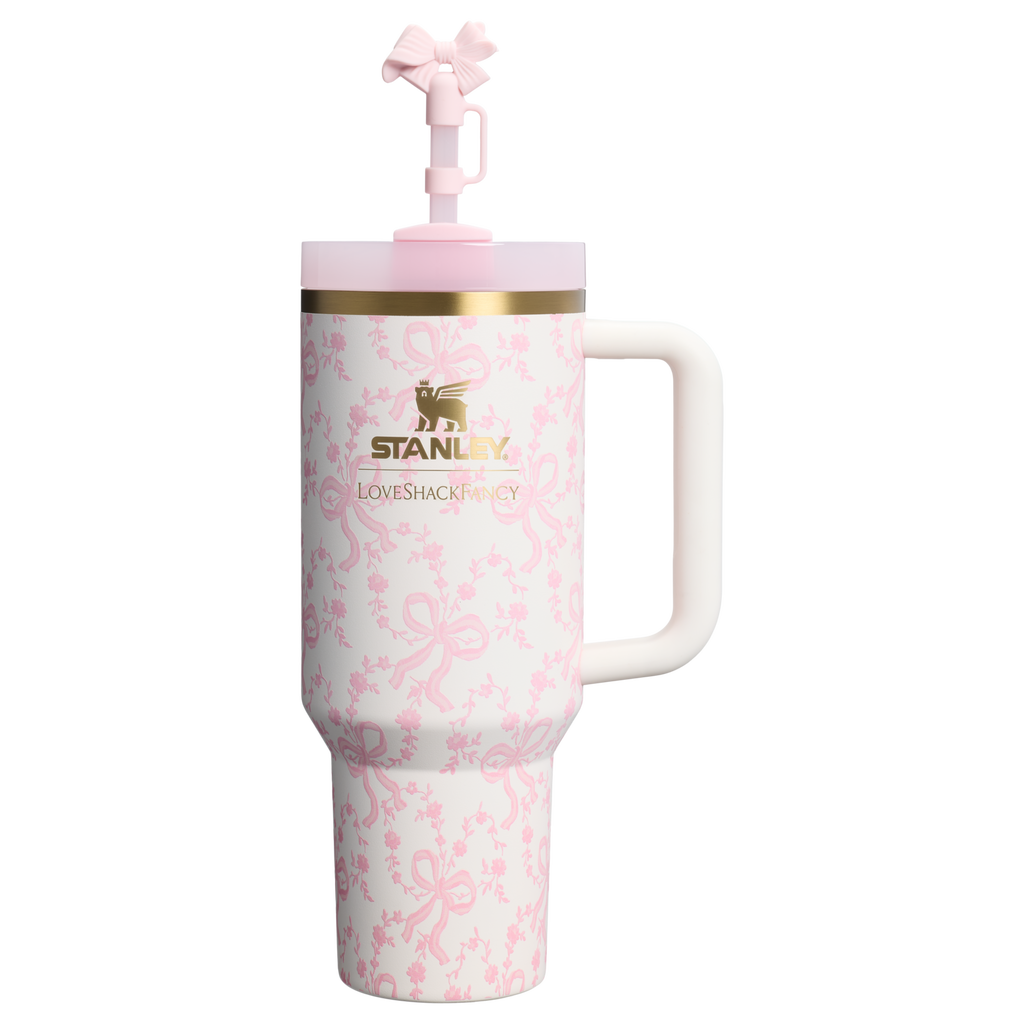 Stanley 1913 x LoveShackFancy Holiday Quencher® H2.0  FlowState™ Tumbler | 40 OZ - Tumbler in Hand