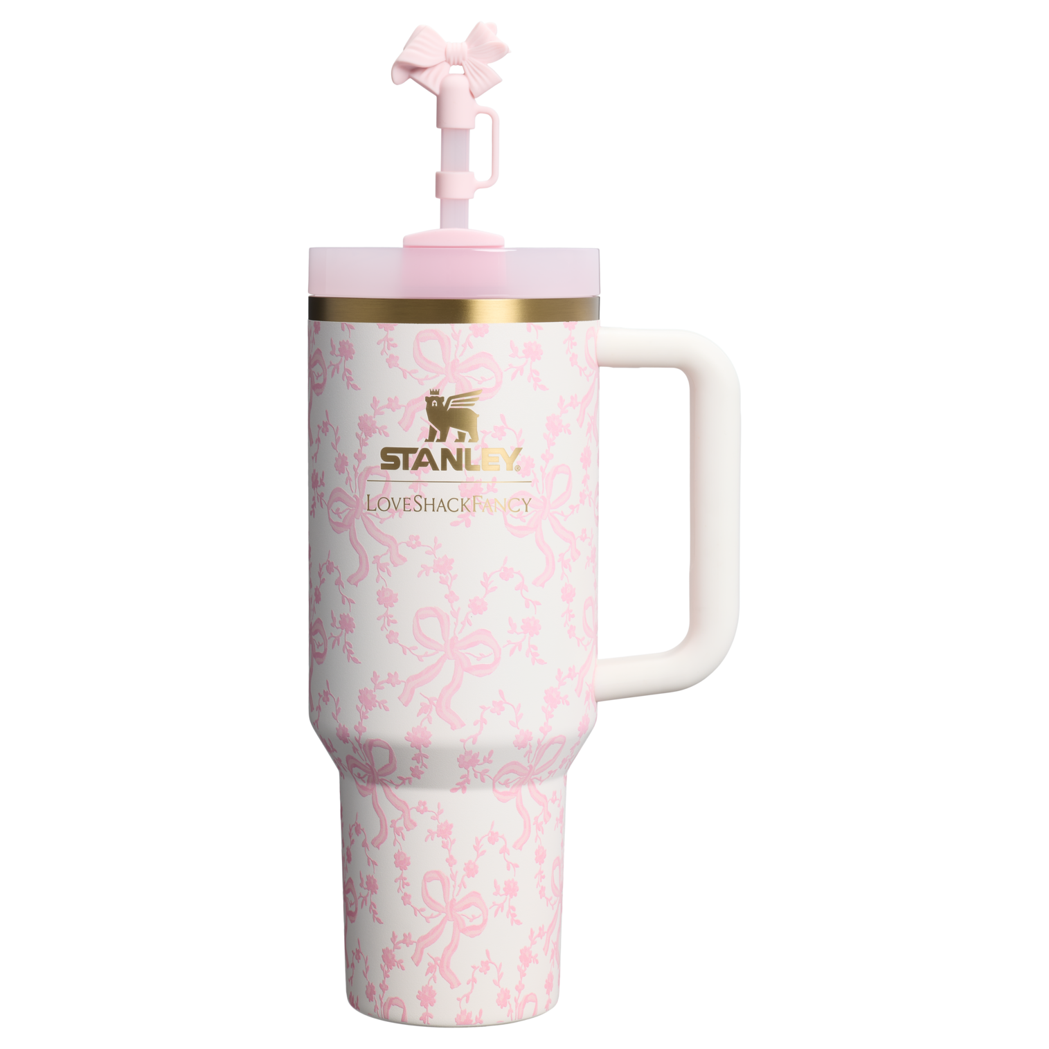Stanley 1913 x LoveShackFancy Holiday Quencher® H2.0  FlowState™ Tumbler | 40 OZ - Tumbler in Hand