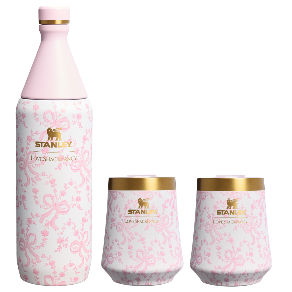 Stanley 1913 x LoveShackFancy Holiday Reserve All Day Wine Set | 34 OZ | 11 OZ - Ready for Walks