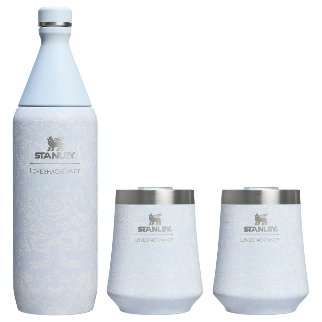 Stanley 1913 x LoveShackFancy Holiday Reserve All Day Wine Set | 34 OZ | 11 OZ - Ready for Walks