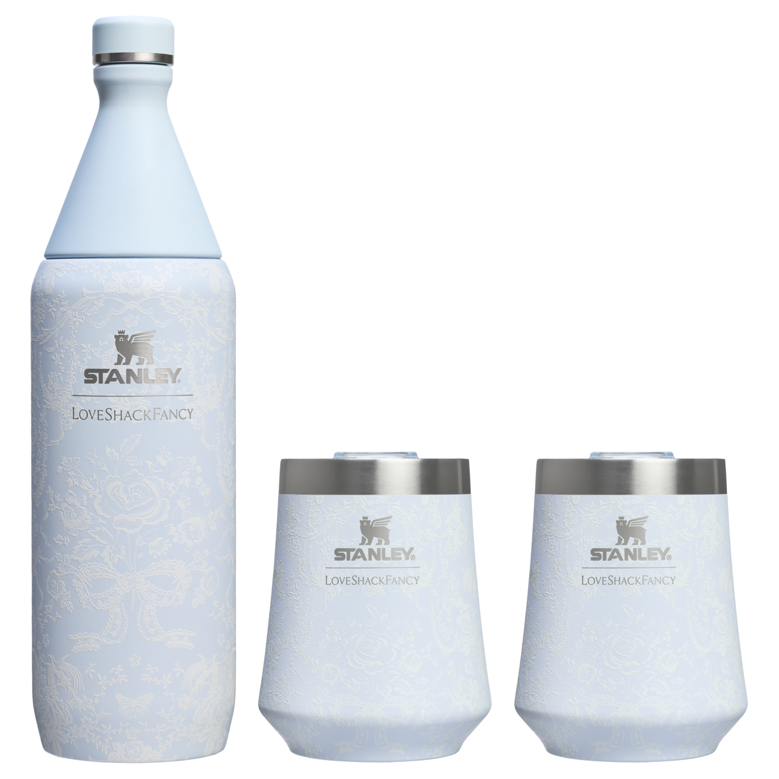 Stanley 1913 x LoveShackFancy Holiday Reserve All Day Wine Set | 34 OZ | 11 OZ - Ready for Walks