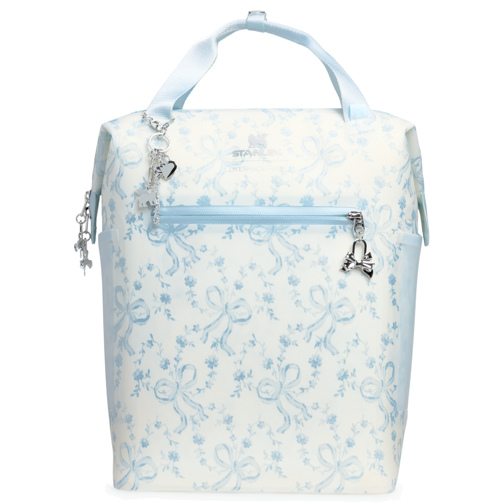 Stanley 1913 x LoveShackFancy Holiday All Day Madeleine Mini Cooler Backpack | 20 Can | 14 QT | 13.2 L - A Sip for Every Day