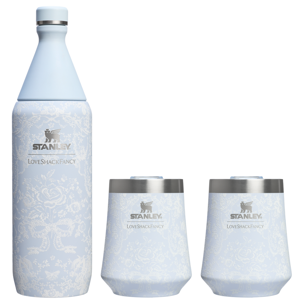 Stanley 1913 x LoveShackFancy Holiday Reserve All Day Wine Set | 34 OZ | 11 OZ - Ready for Walks
